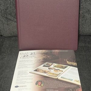 12x12 Creative Memories Collection Album in deep purple w pages and protectors